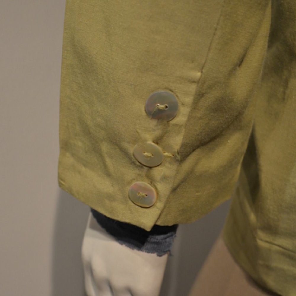 Kazu Vintage Spring Green Fuji Silk Blazer - Picture 4 of 5